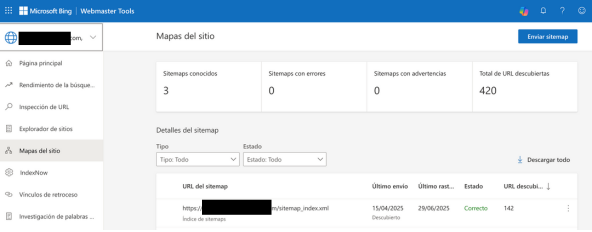 bing sitemap