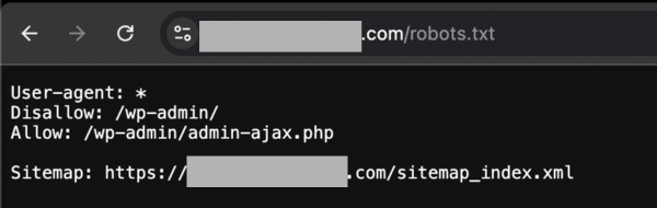 sitemap robots